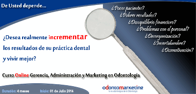 Curso Online de Gerencia, Administración y Marketing en Odontología Otero